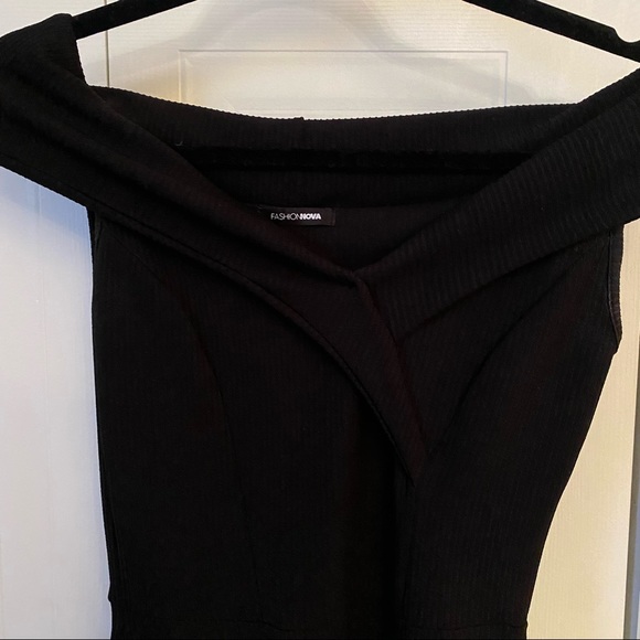 FashionNova off the shoulder jumpsuit - Picture 2 of 5